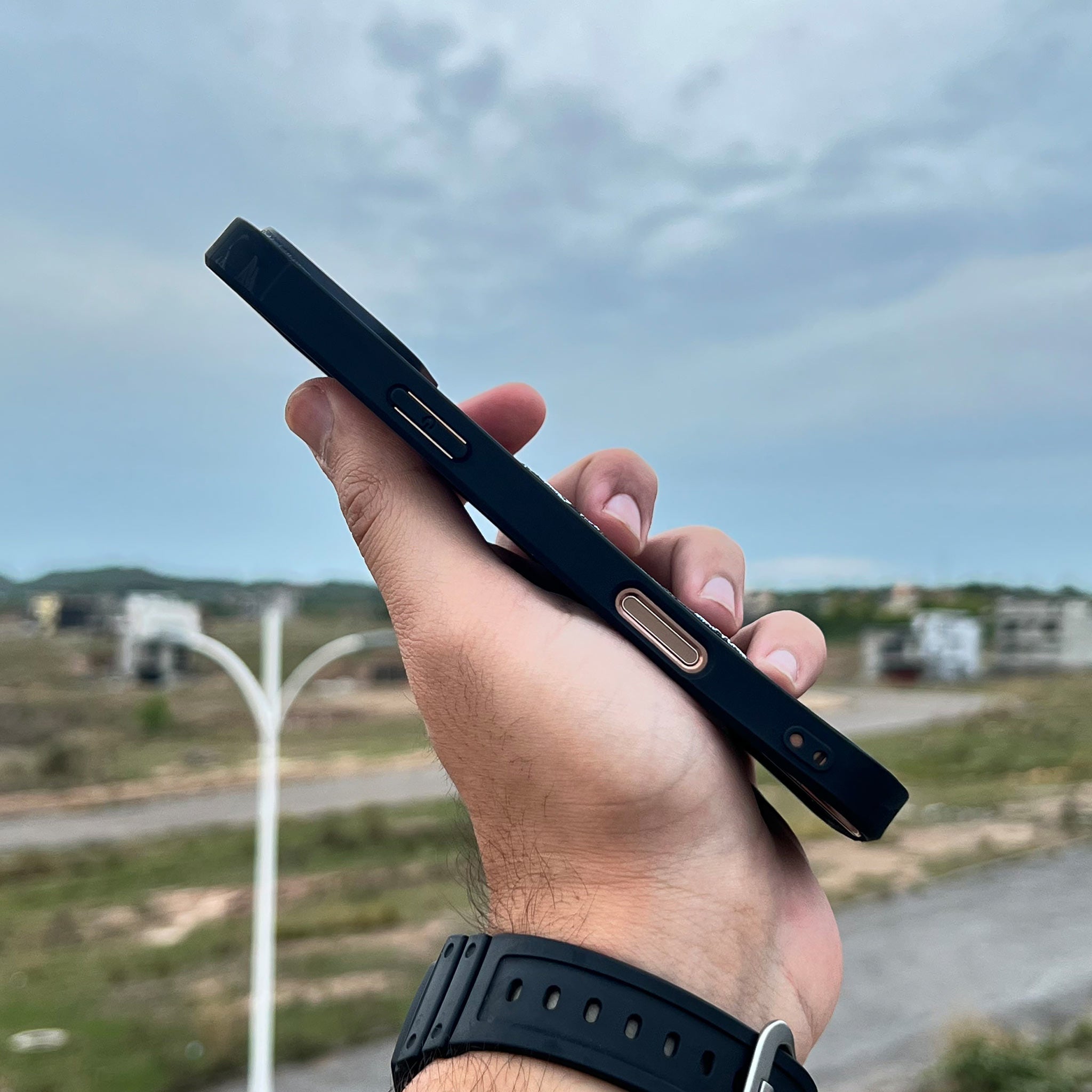 Santa Barbara Polo Style Leather Case for iPhone 16 Pro Max | Black | Wireless Charging Compatible