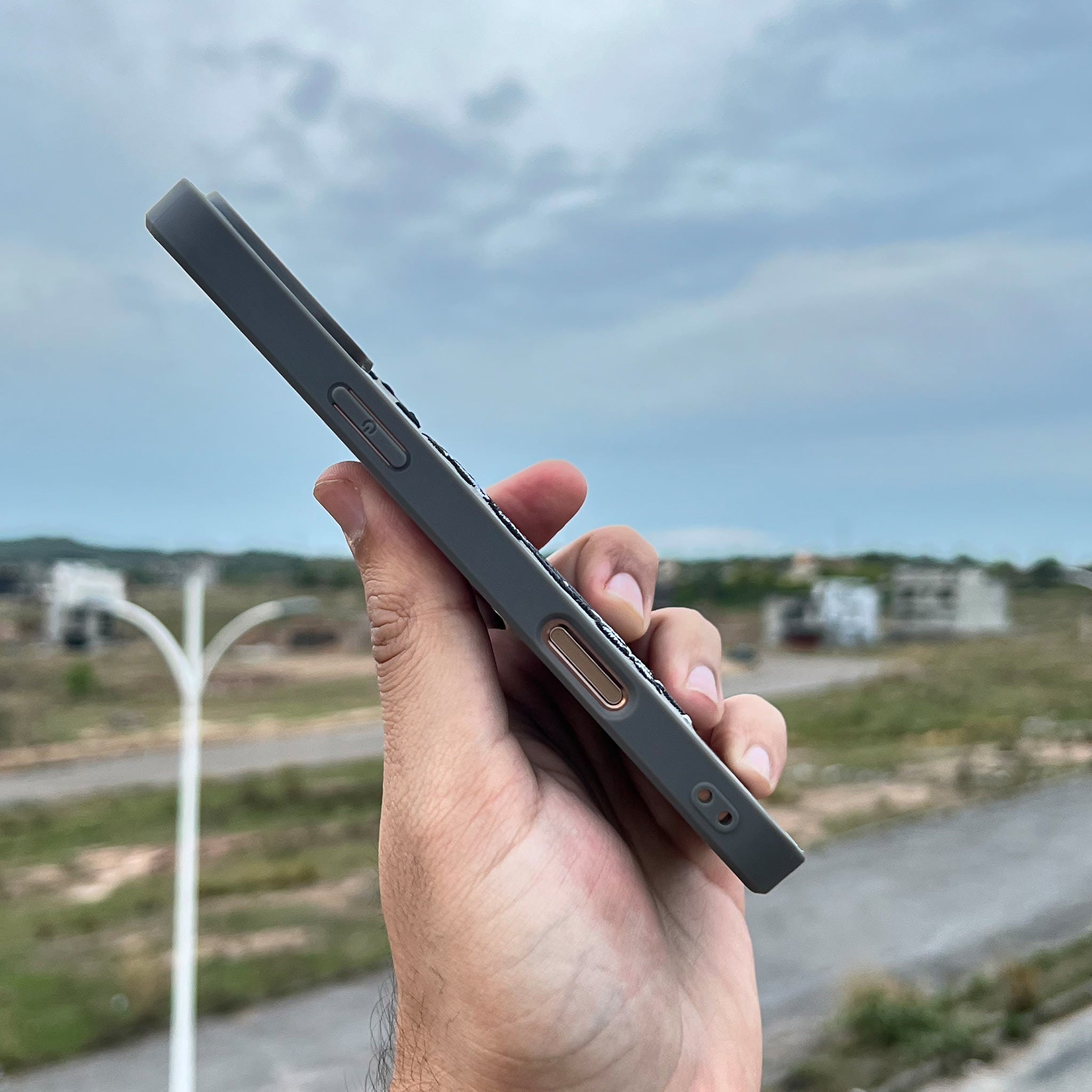 Santa Barbara Polo Style Leather Case for iPhone 16 Pro Max | Titanium Gray | Wireless Charging Compatible