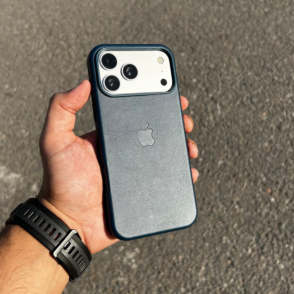 Apple Leather Case with MagSafe for iPhone 17 Pro Max | Navy Blue