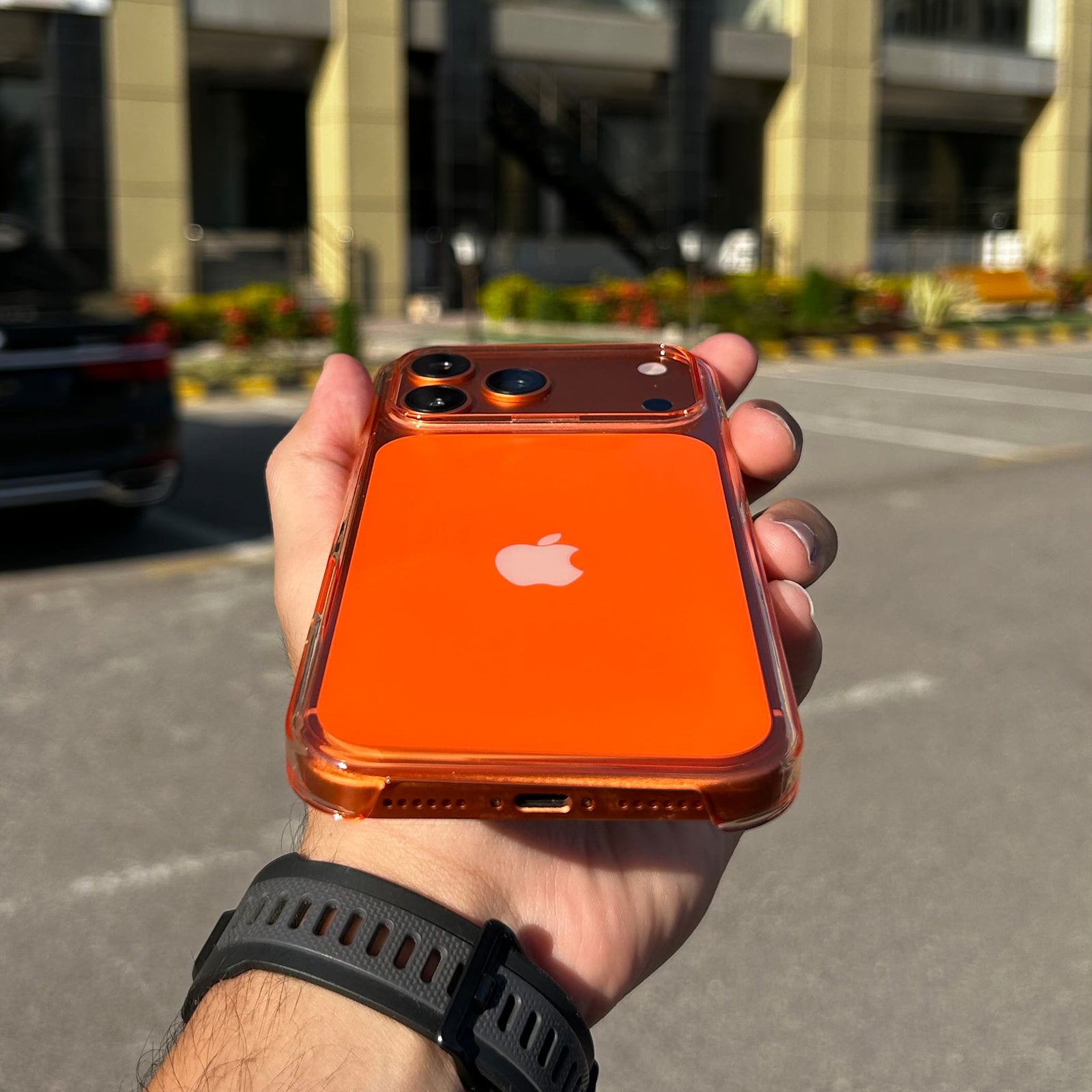 Apple Clear Case with MagSafe  | Orange