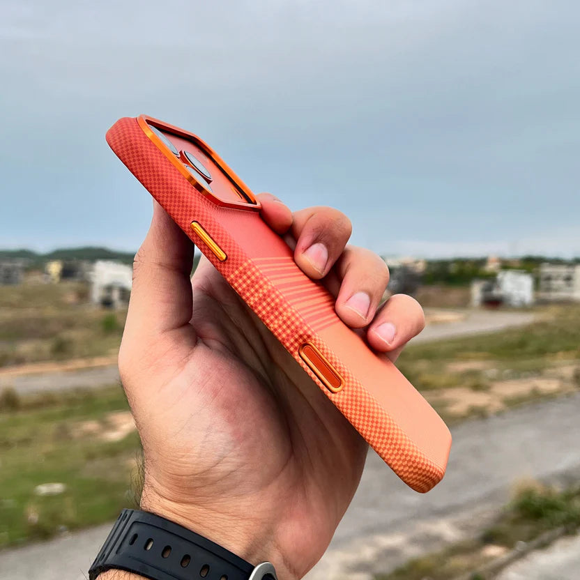 PITAKA Style Tactile Woven Case | Wireless Charging Compatible