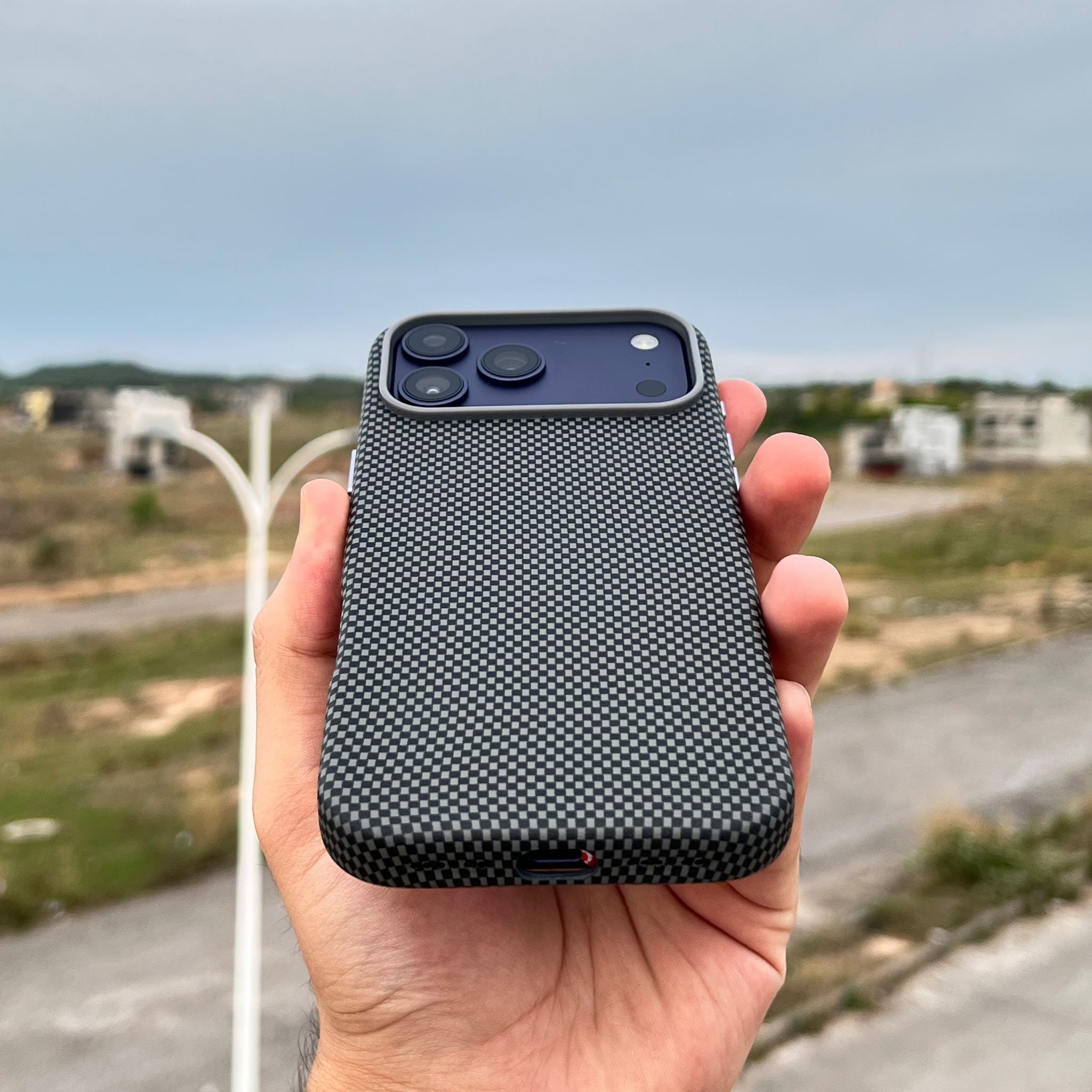 PITAKA Style Protective Case for iPhone 17 Pro Max | Black Grey | MagSafe Compatible