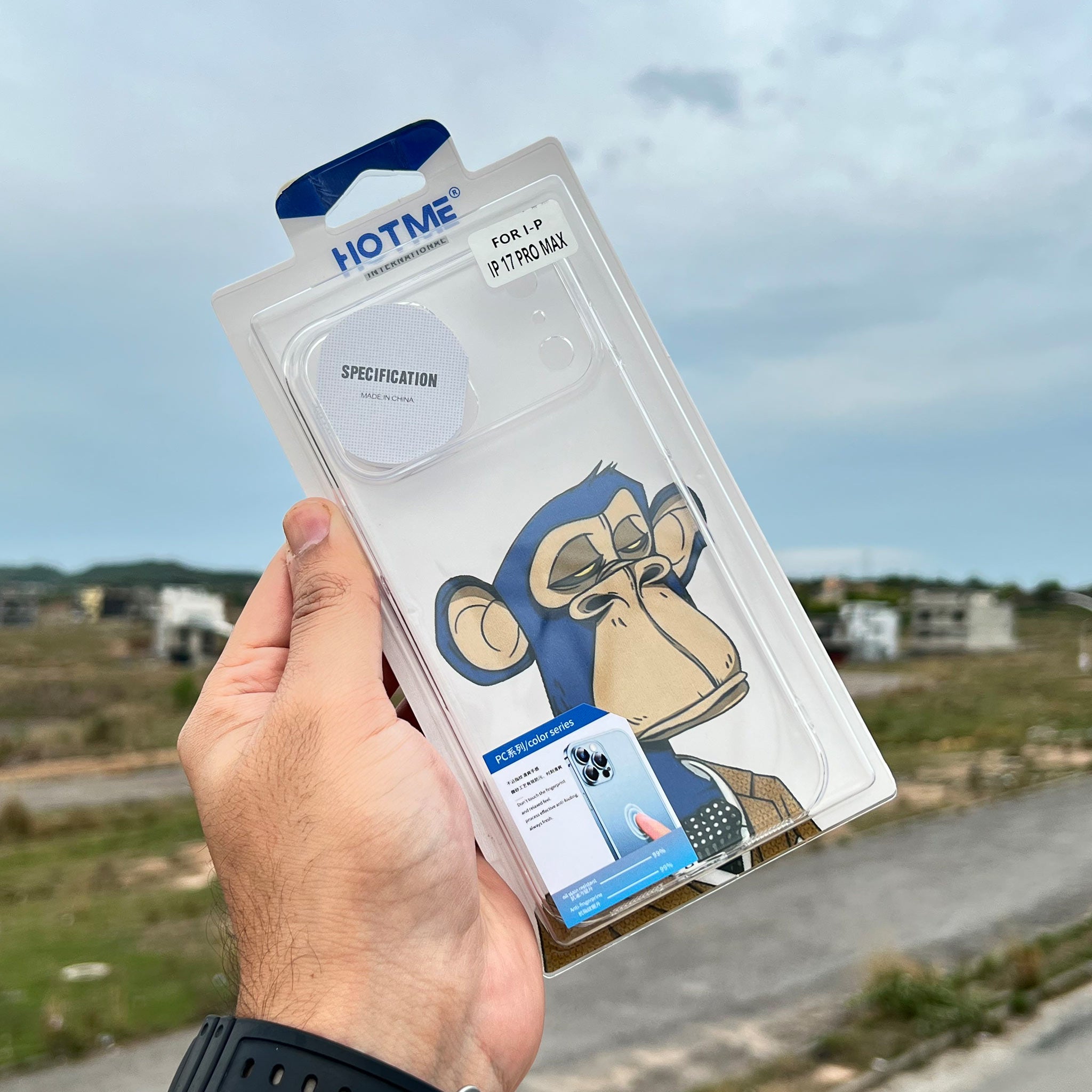 HOTME Crystal Clear Printed Case for iPhone 17 Pro Max and iPhone 17 Air | Transparent | Premium Grip Design