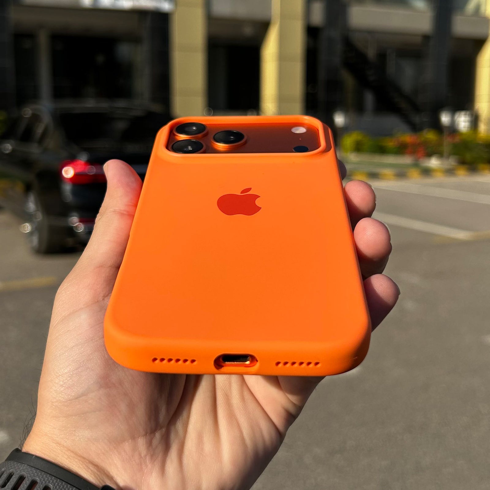 Apple MagSafe Silicone Animation Case | Orange