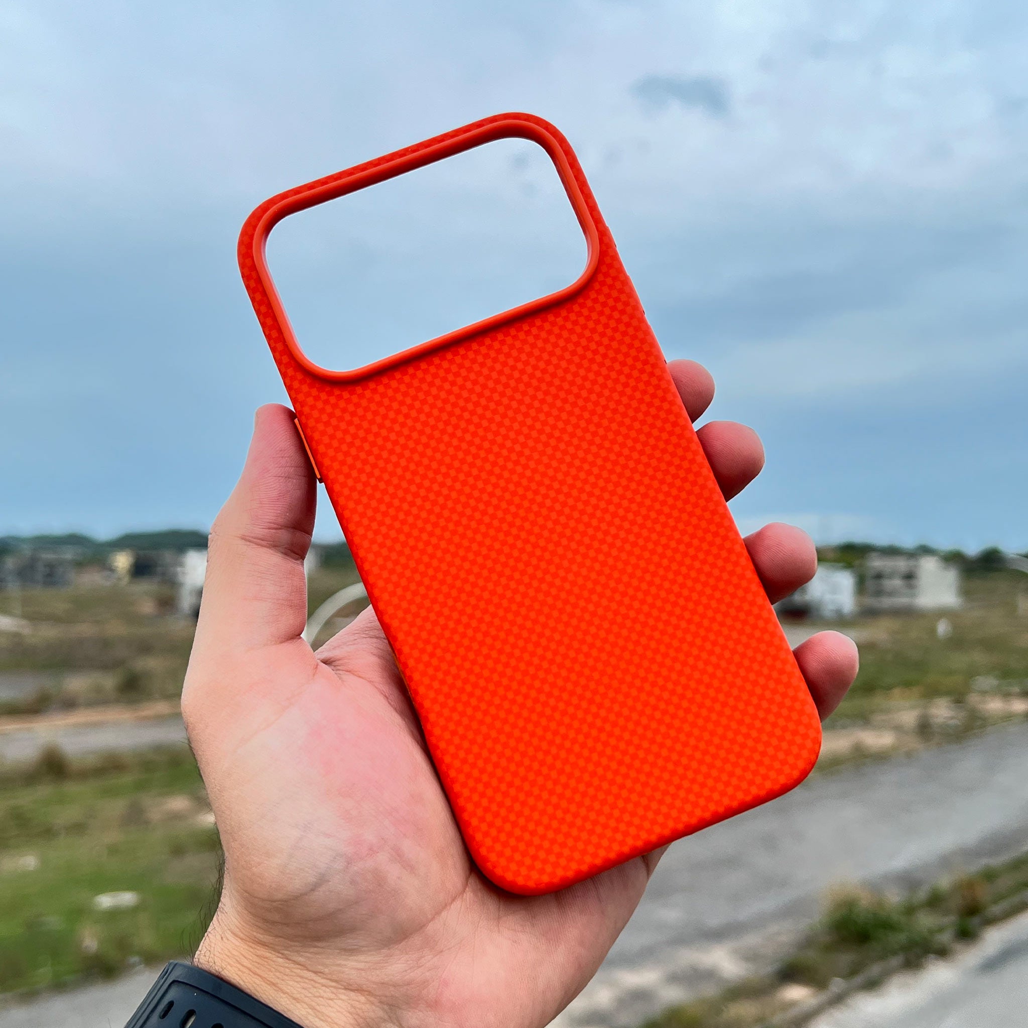 PITAKA Style Protective Case for iPhone 17 Pro Max | Red Sunset | MagSafe Compatible
