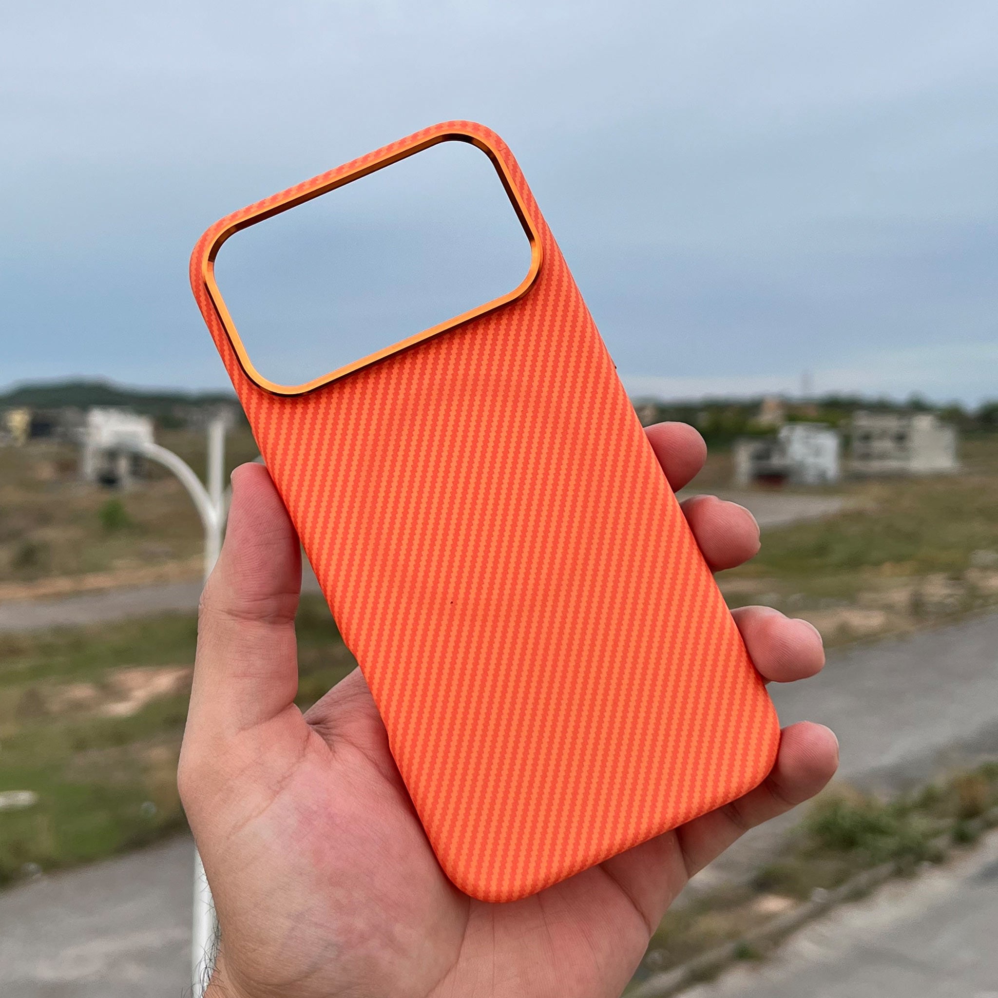 PITAKA Style Protective Case for iPhone 17 Pro Max | Orange Sunset | MagSafe Compatible