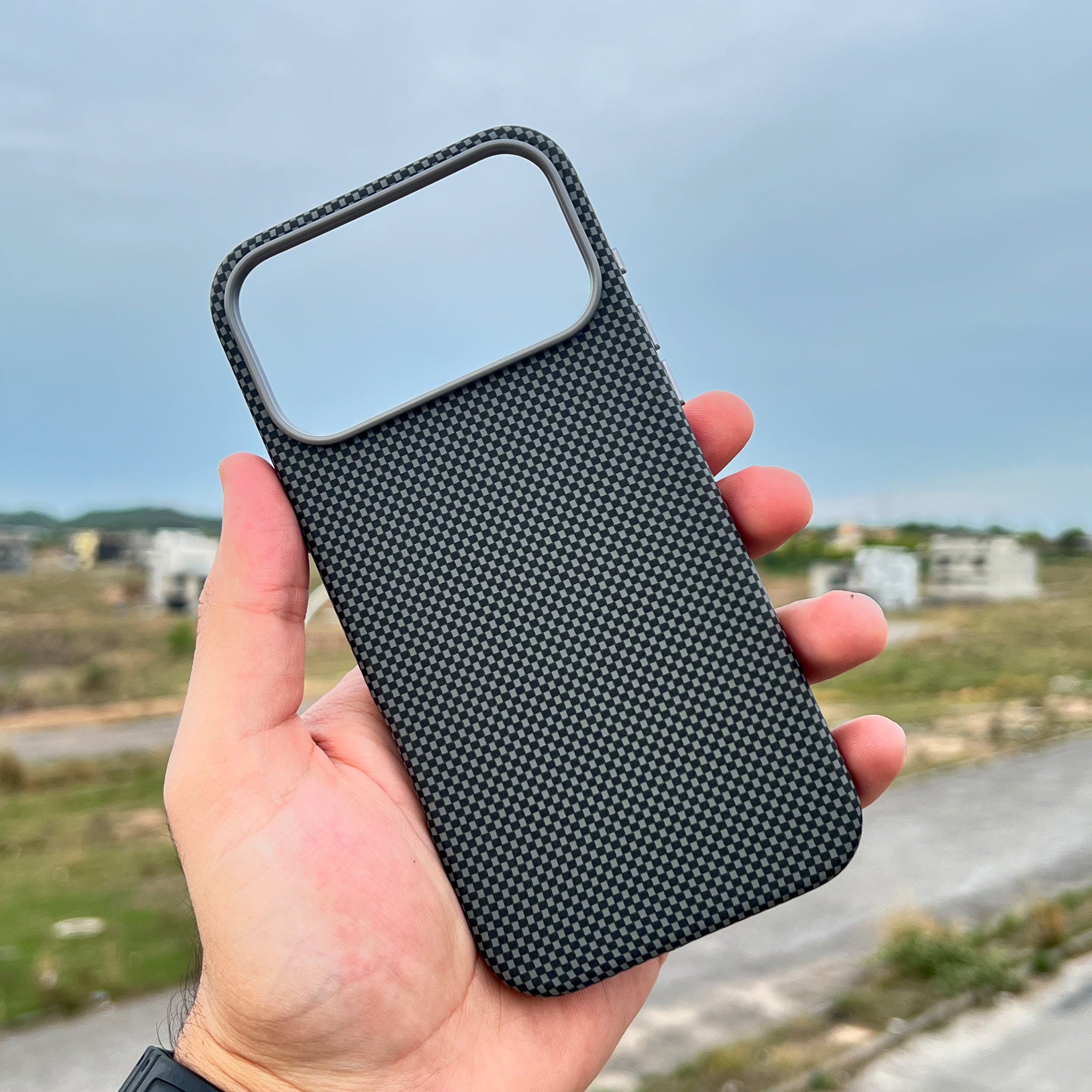 PITAKA Style Protective Case for iPhone 17 Pro Max | Black Grey | MagSafe Compatible