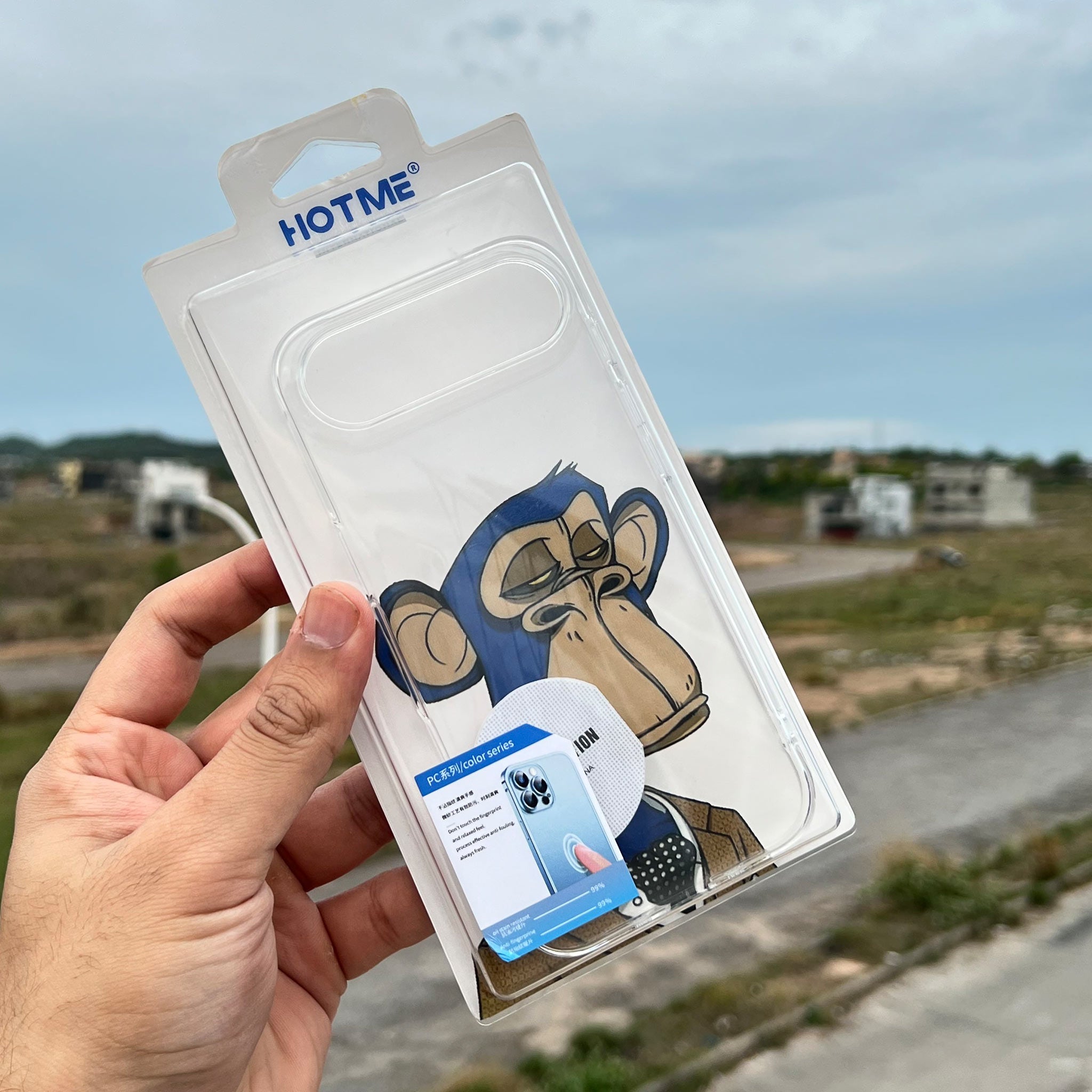 HOTME Crystal Clear Printed Case for iPhone 17 Pro Max and iPhone 17 Air | Transparent | Premium Grip Design