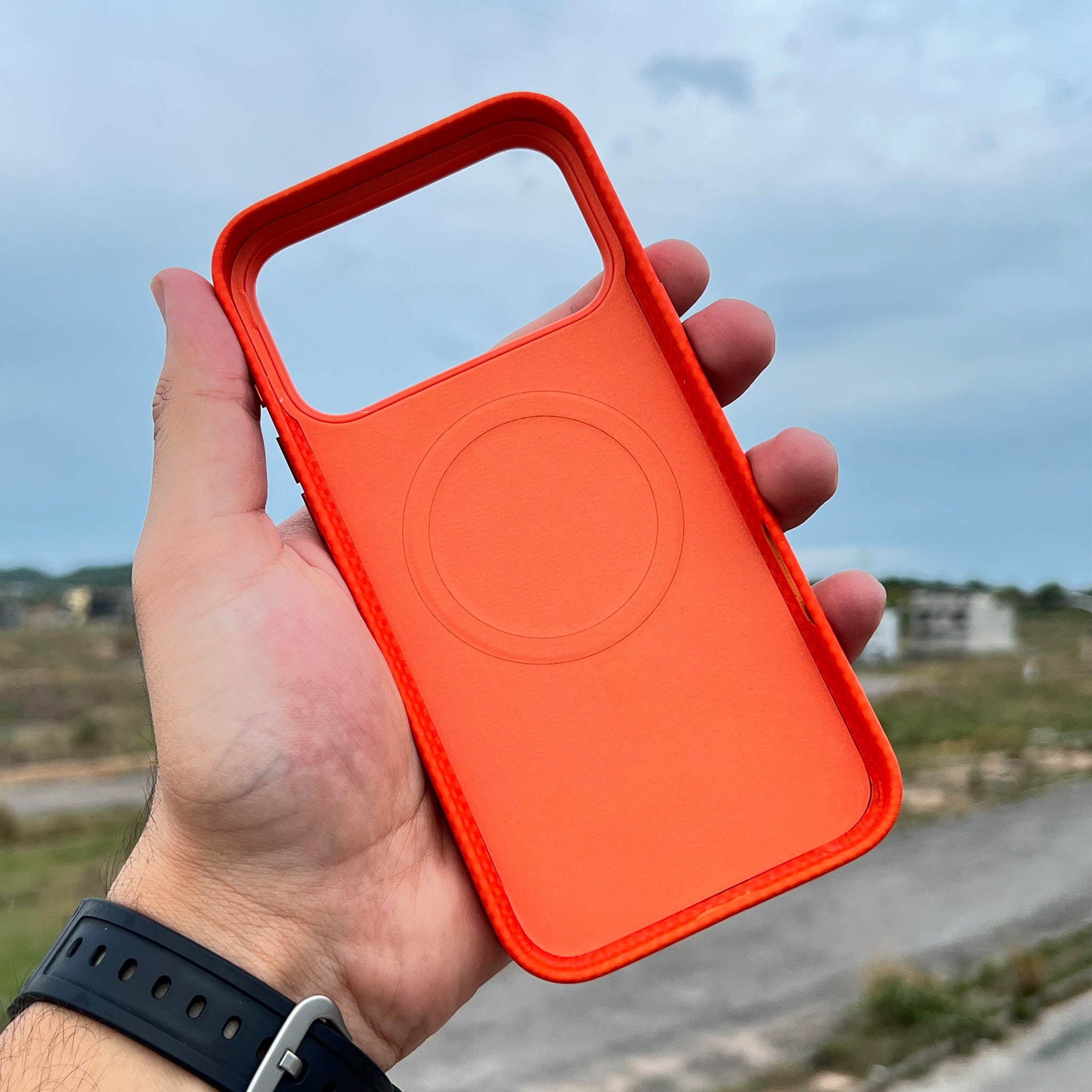 PITAKA Style Protective Case for iPhone 17 Pro Max | Red Sunset | MagSafe Compatible