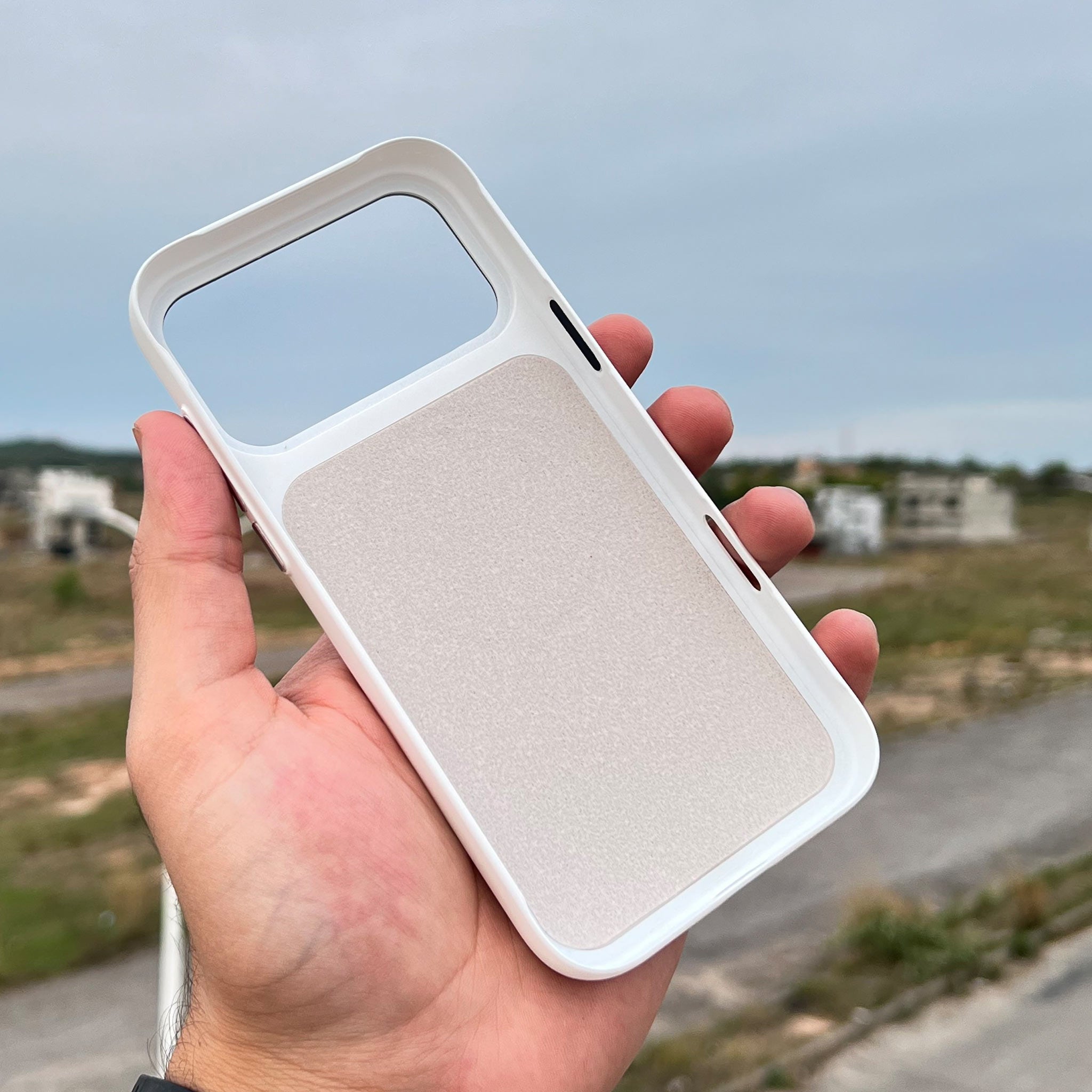 Dual-Texture Silicone Case for iPhone 17 Pro Max | Pure White | Premium Grip Design