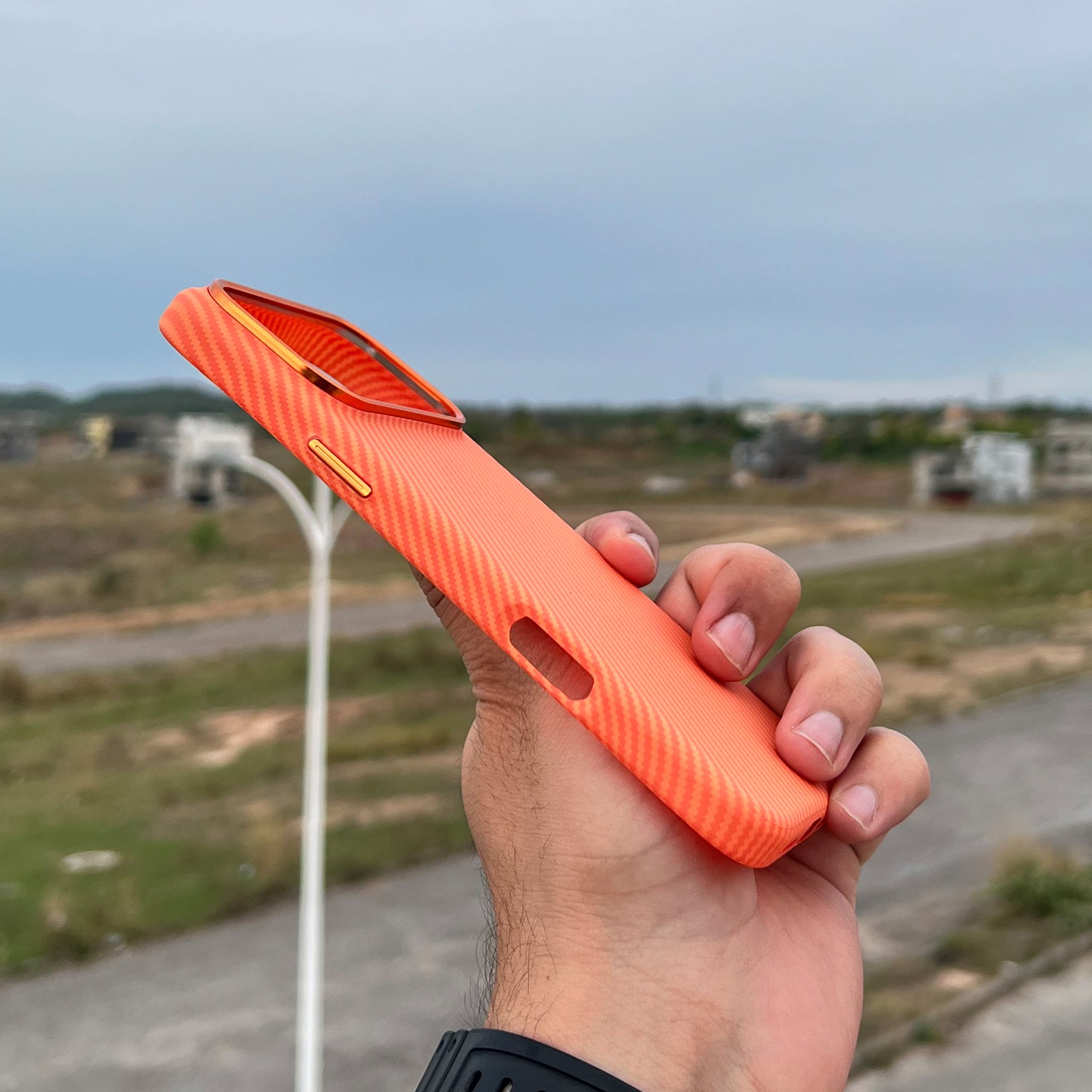 PITAKA Style Protective Case for iPhone 17 Pro Max | Orange Sunset | MagSafe Compatible