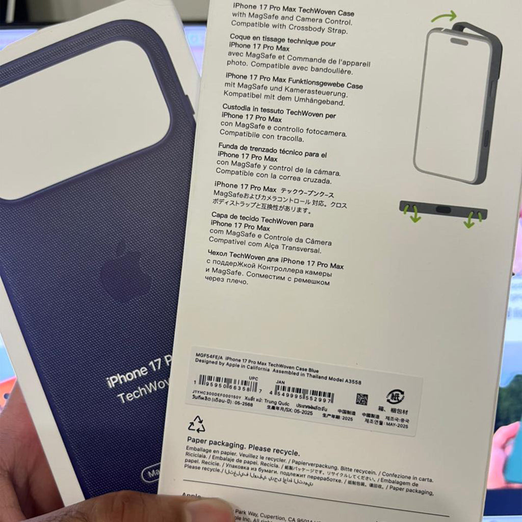 Apple TechWoven Case with Camera Control | Blue